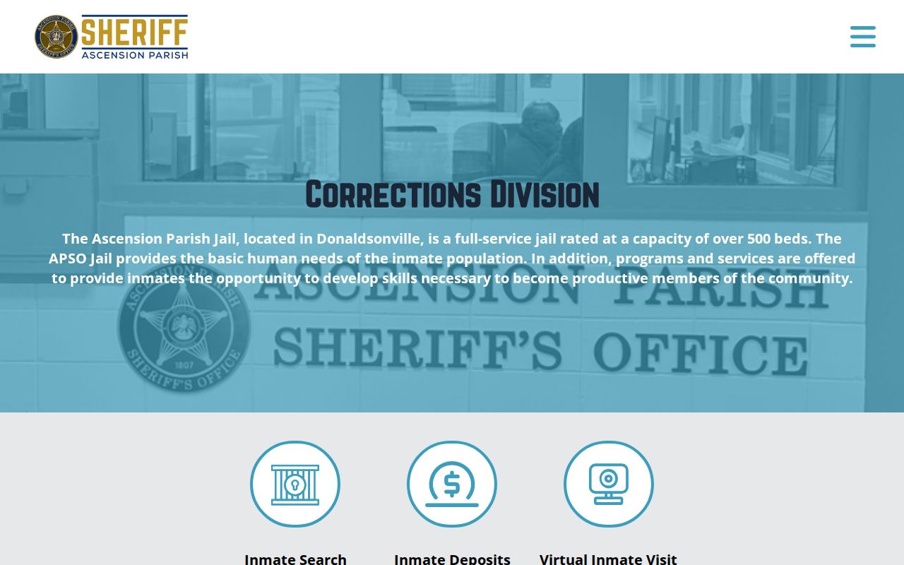 APSO Corrections Division jail and release procedure page